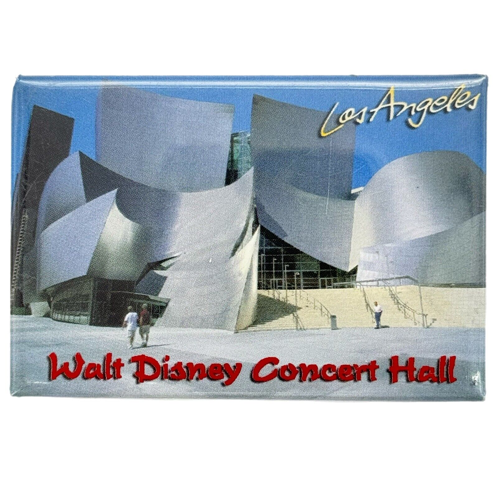 Vintage Walt Disney Concert Hall Photo Fridge Magnet Los Angeles California