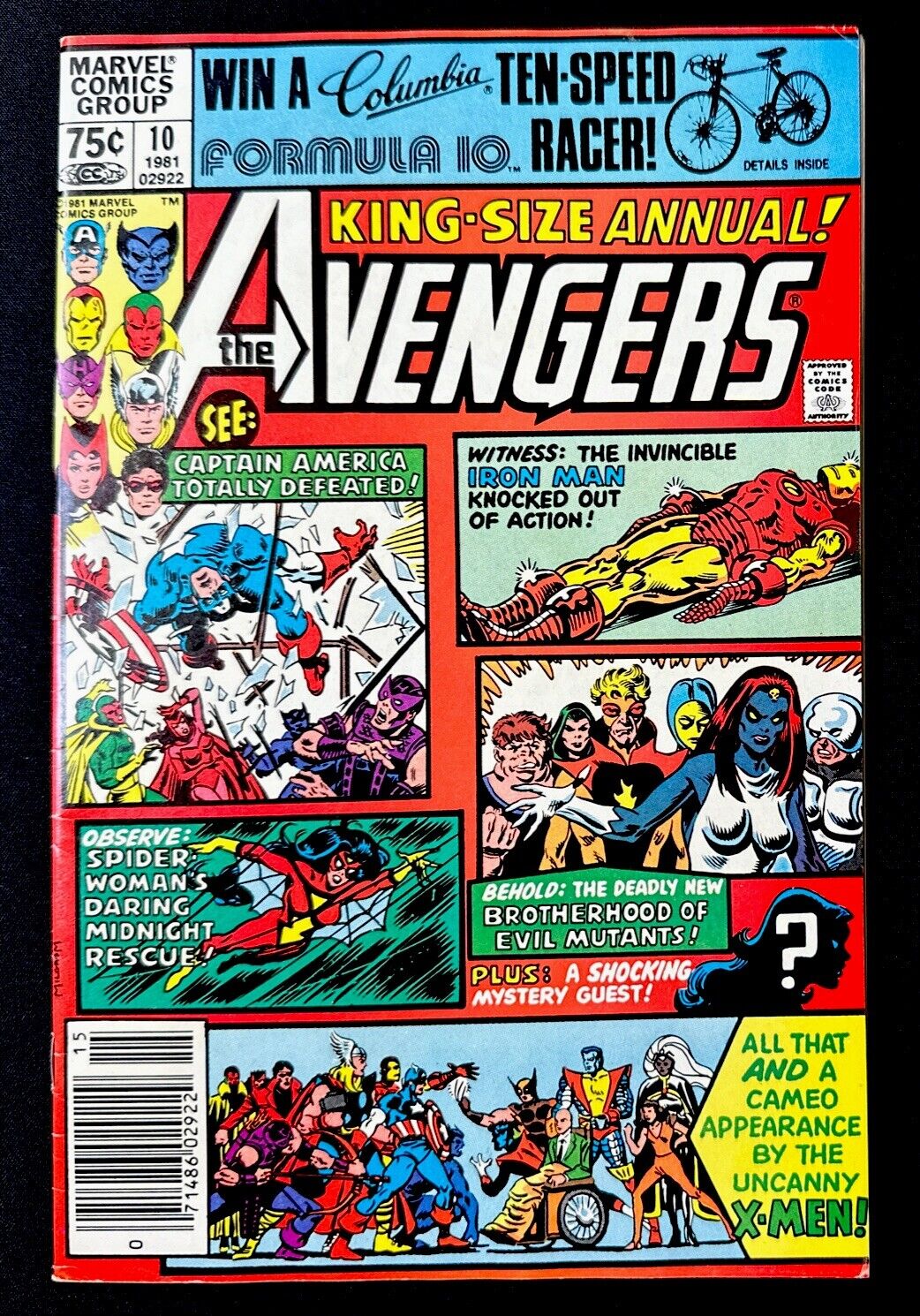 1981 MARVEL COMICS KING SIZE ANNUAL THE AVENGERS #10 1ST APP OF ROGUE X-MEN KEY