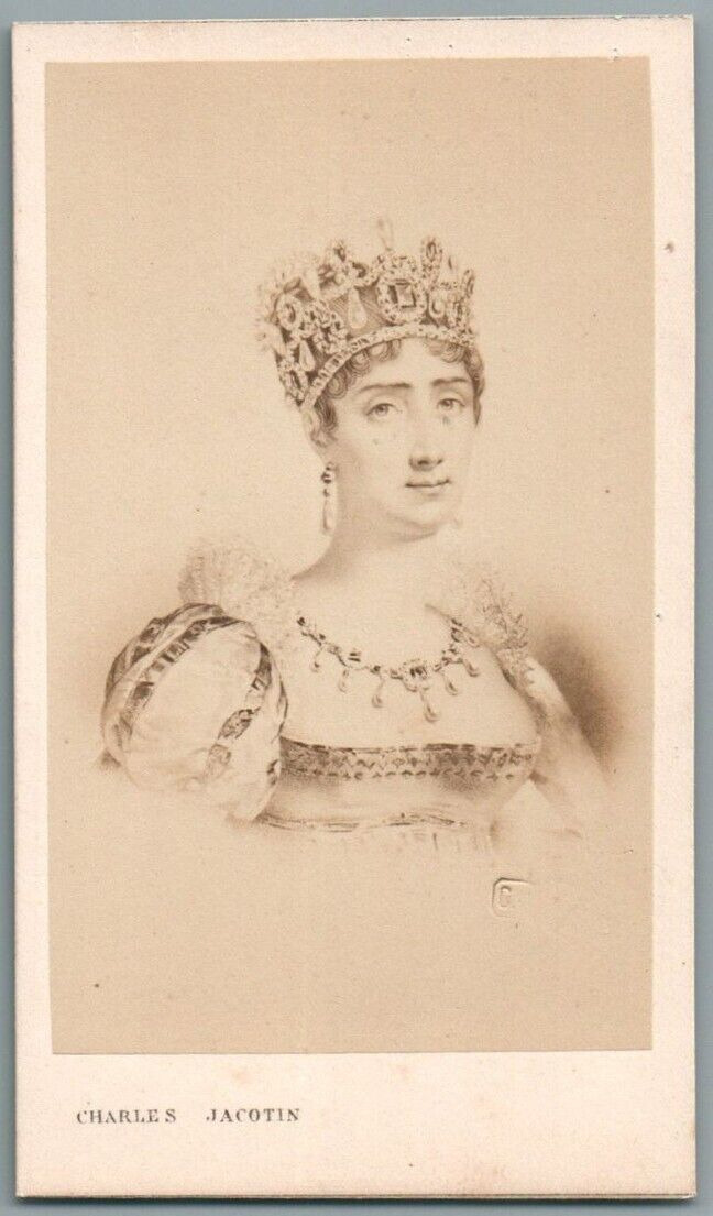 CDV JOSEPHINE DE BEAUHARNAIS WIFE NAPOLON 1st EMPRESS PHOTO JACOTIN 1870\'
