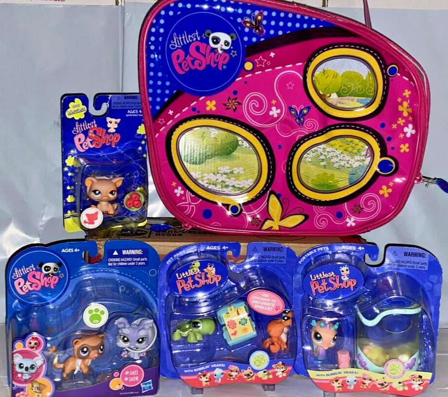 Littlest Pet Shop Lot Carry Case and LPS Sets All New in Excellent Condition