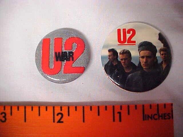 Vintage 1980s U2 WAR October Pins Pinback