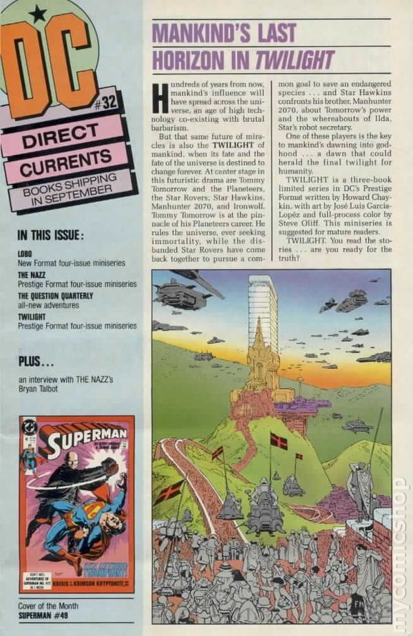 DC Direct Currents #32 FN/VF 7.0 1990 Stock Image