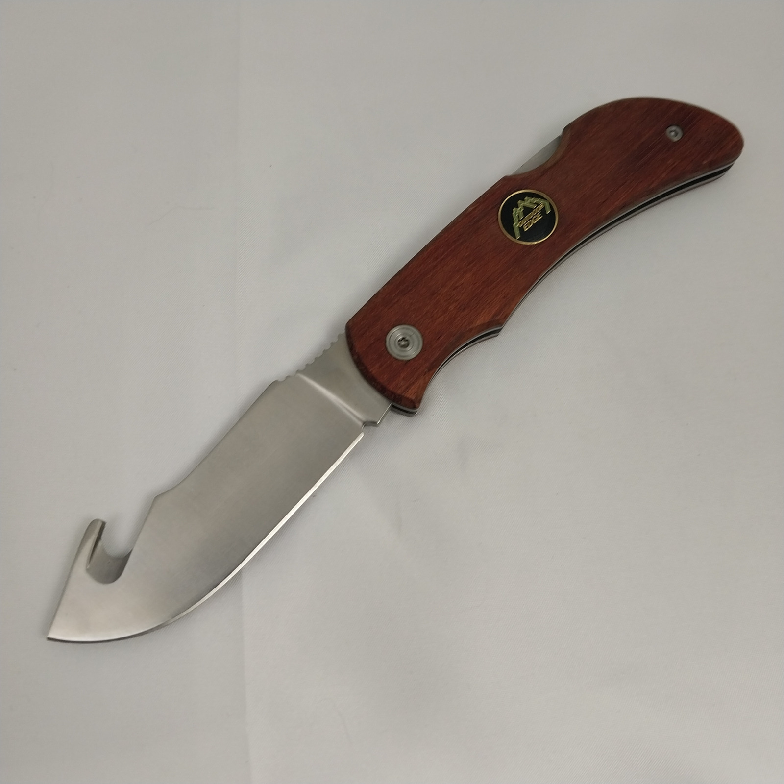 Outdoor Edge Pocket Hook Lockback Wood Folding Stainless Pocket Knife