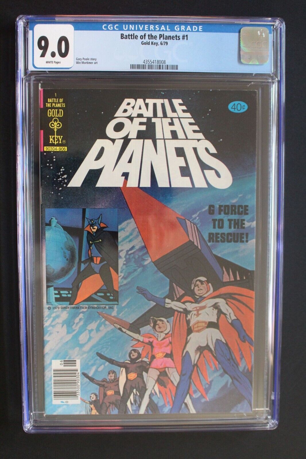 Battle of the Planets #1 Gold Key Comics 1979 Gatchaman G-Force TV Anime CGC 9.0