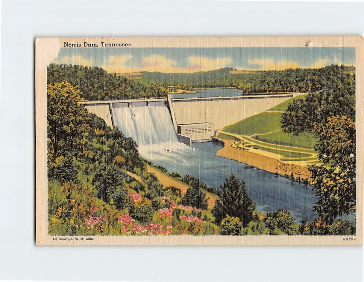 Postcard Norris Dam Tennessee USA