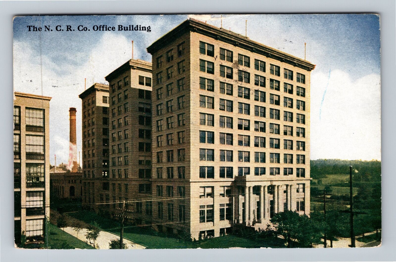Dayton OH-Ohio NCR Company Office Building c1911 Vintage Souvenir Postcard