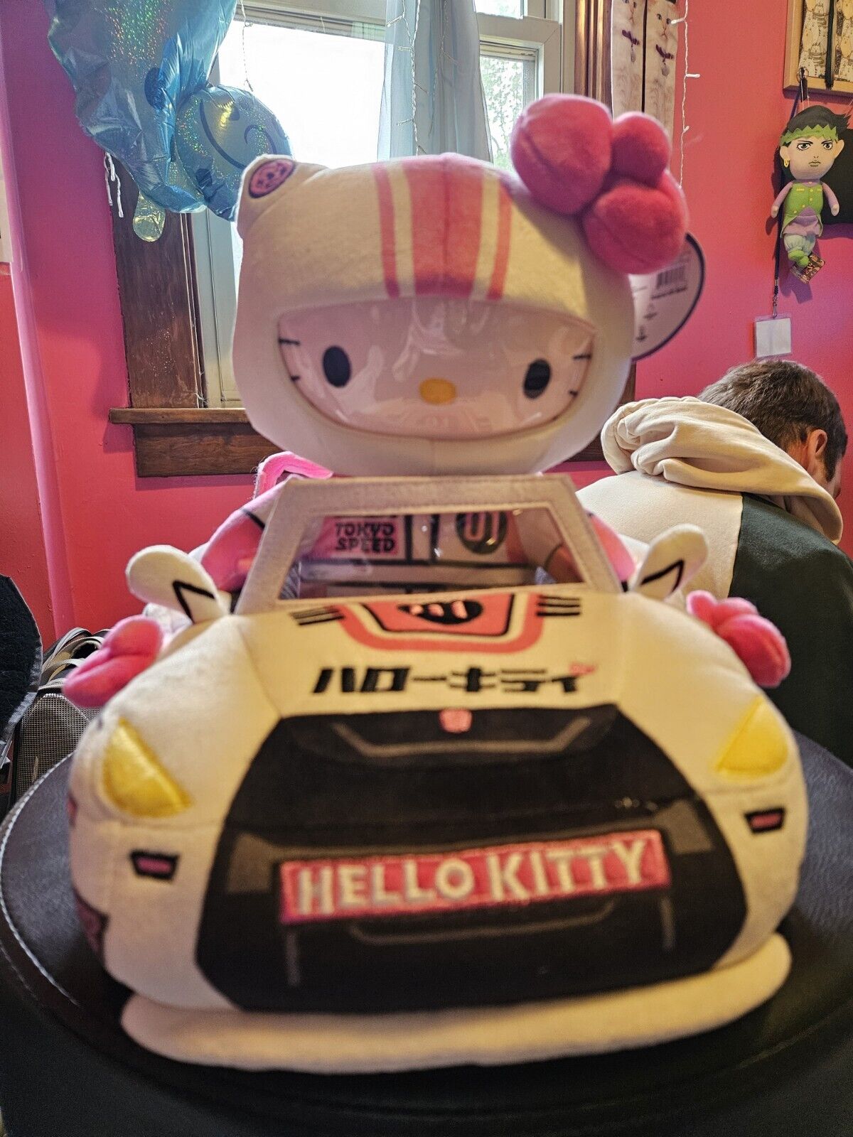 Hello Kitty Tokyo Speed Racer Kidrobot x Sanrio Pink Plush 15\