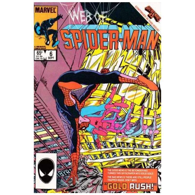 Web of Spider-Man (1985 series) #6 in Very Fine condition. Marvel comics [h|