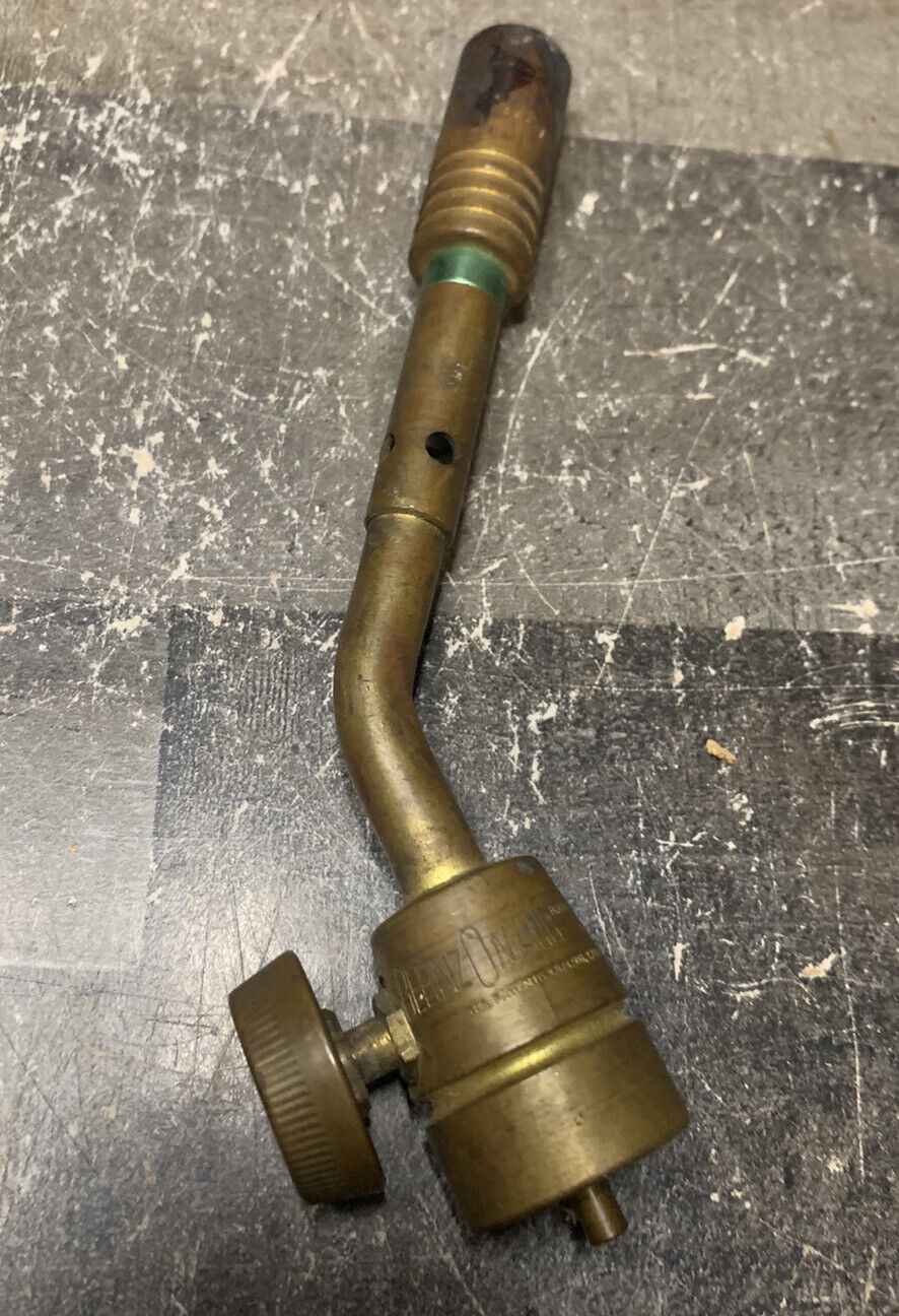 RARE Vintage Bernz-O-Matic Brass Blow Torch Head Propane