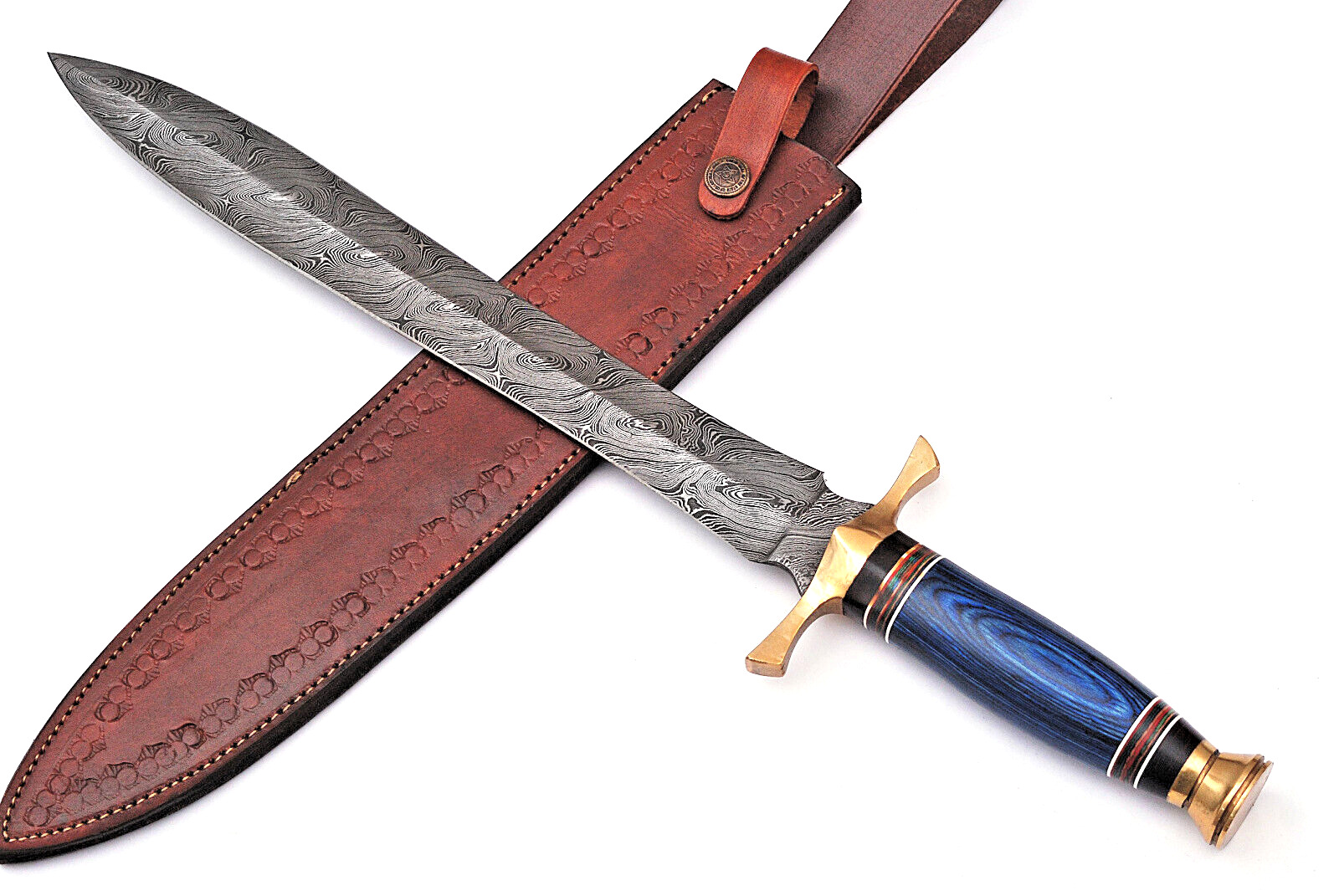 Macedonian Army Damascus Sword Custom Made - Hand Forged Damascus Steel 1661