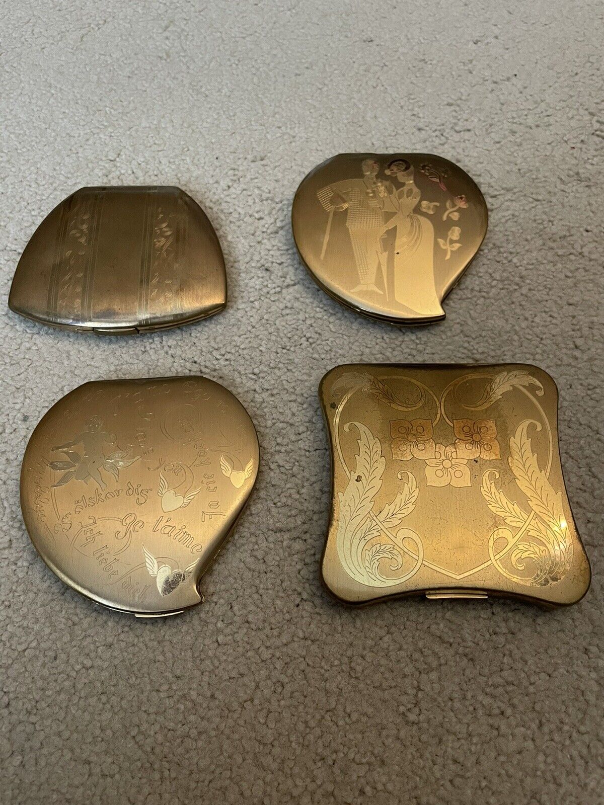 Lot of 4 Elgin American Compacts  