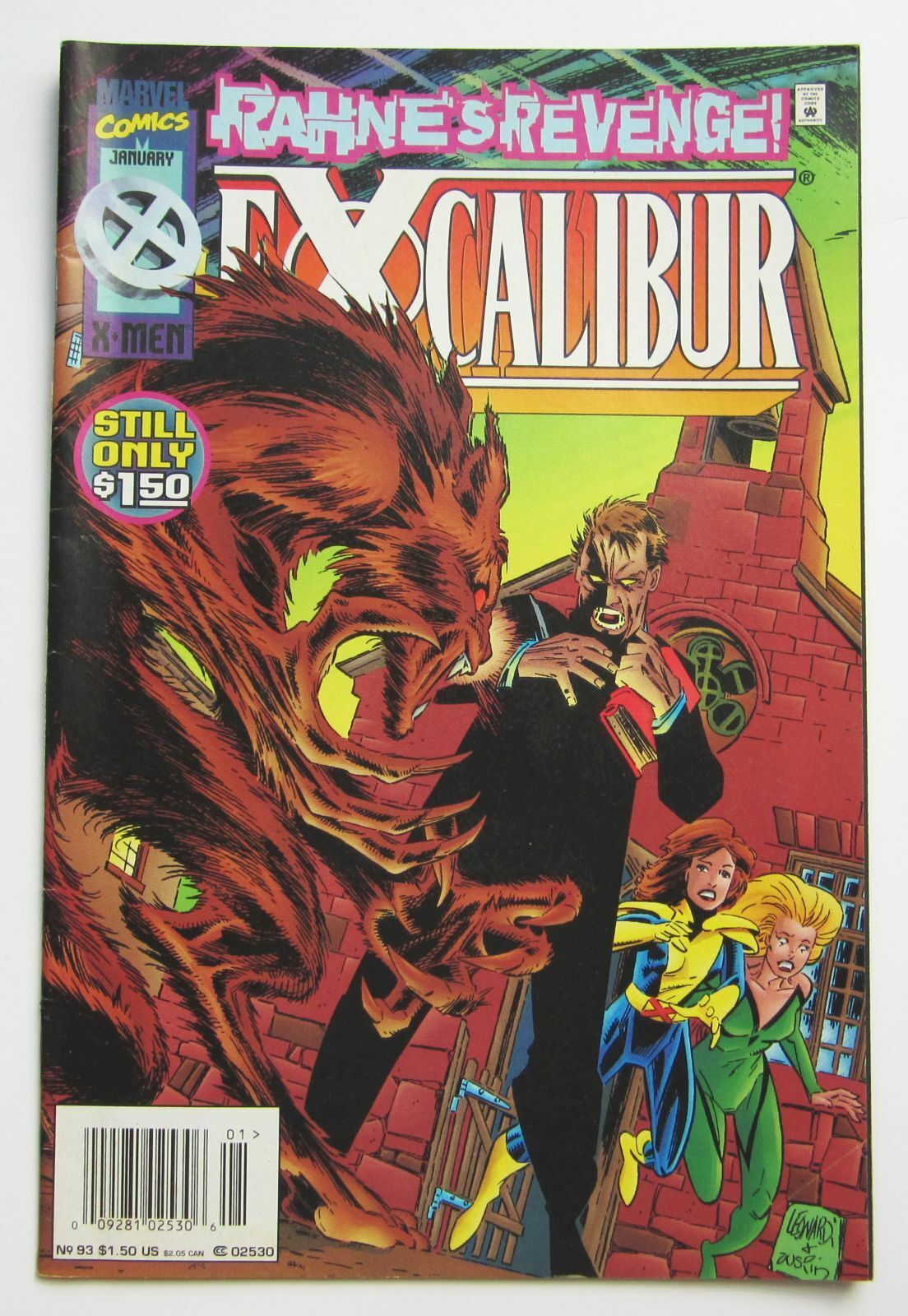 Excalibur #93 Comic Book January 1996 VF 8.0 Vintage Marvel 1990s