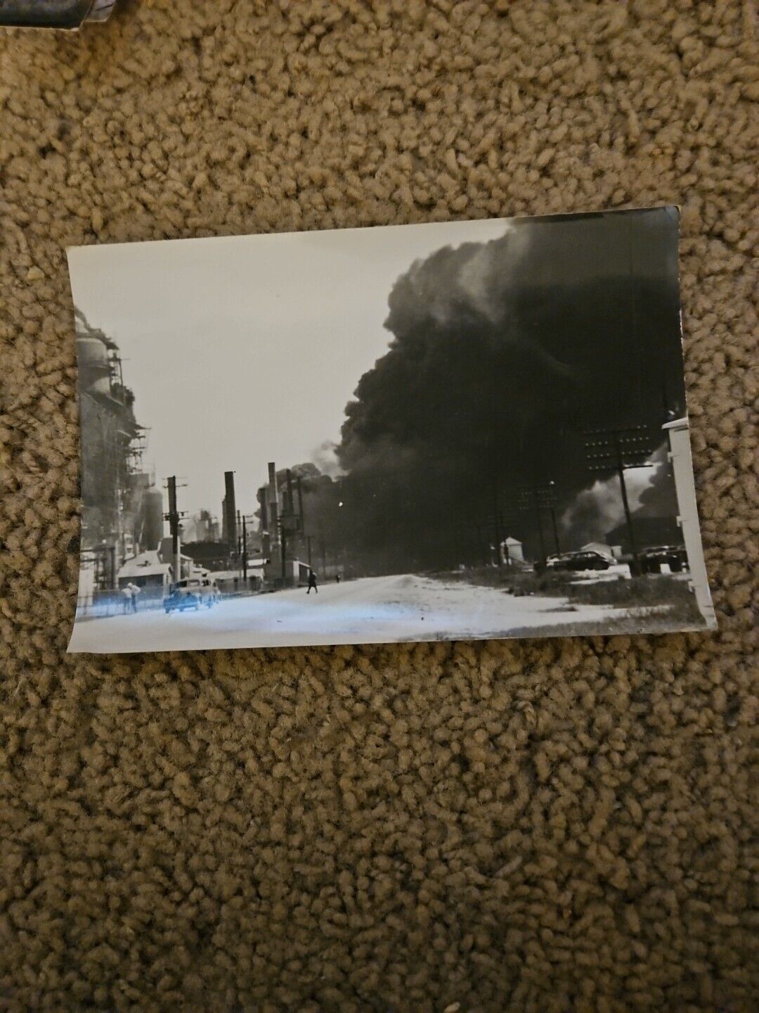 Original 1947 Explosion galveston texas Vintage Photo. 7 1/4 × 5. 