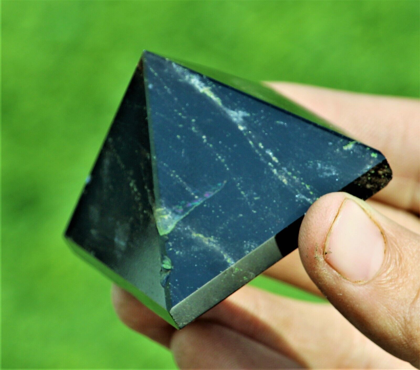 100g Black Smoky Quartz Crystal Healing Chakra Energy Protector Gemstone Pyramid