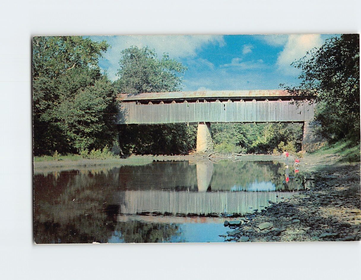 Postcard Covered Bridge At Ruddles Mills Kentucky USA