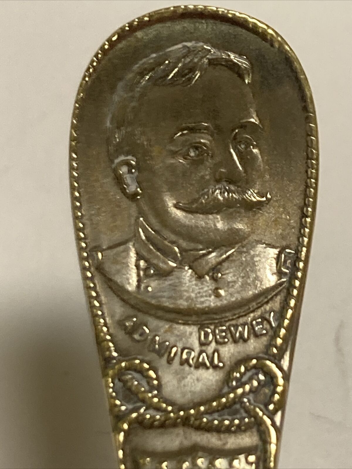 Admiral Dewey Flagship Olympia Vintage Souvenir Spoon Collectible