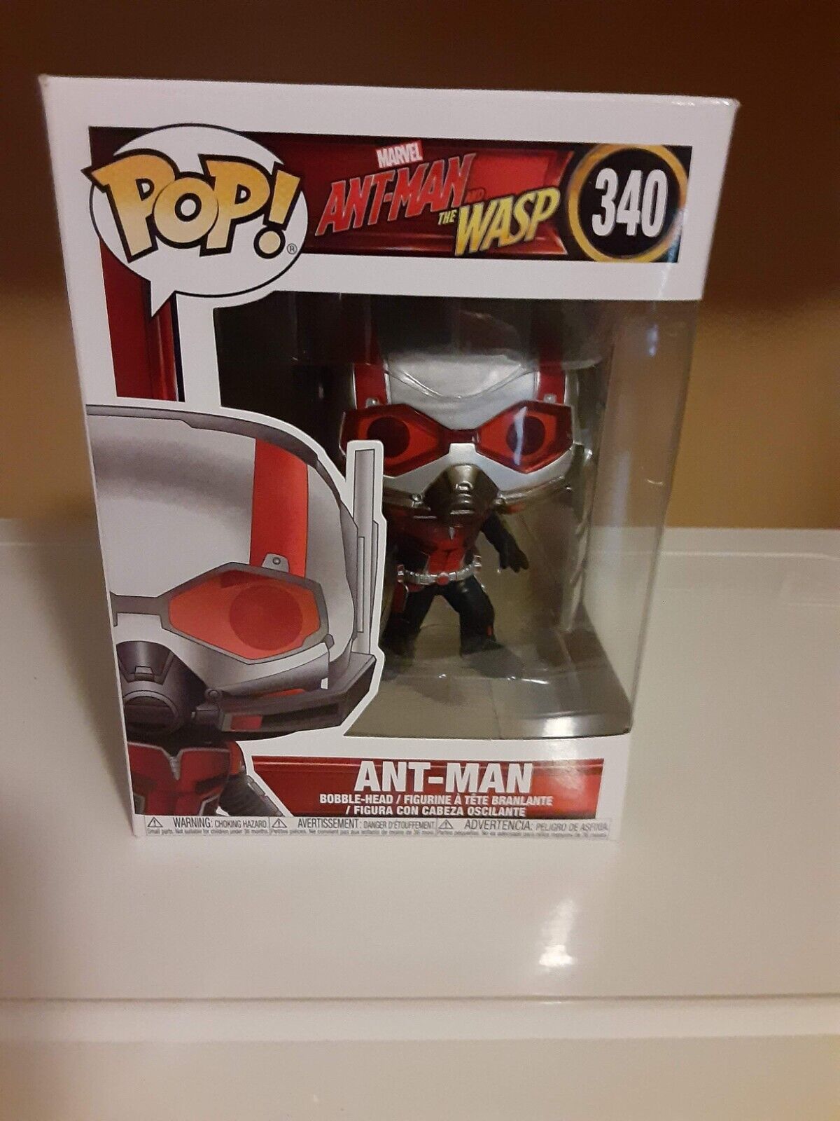 FUNKO POP Marvel Ant-Man And The Wasp ANT-MAN # 340 + PROTECTOR Vaulted/Retired