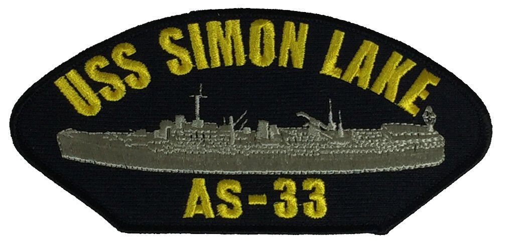 US Navy USS SIMON LAKE AS-33 PATCH - Veteran Owned Business