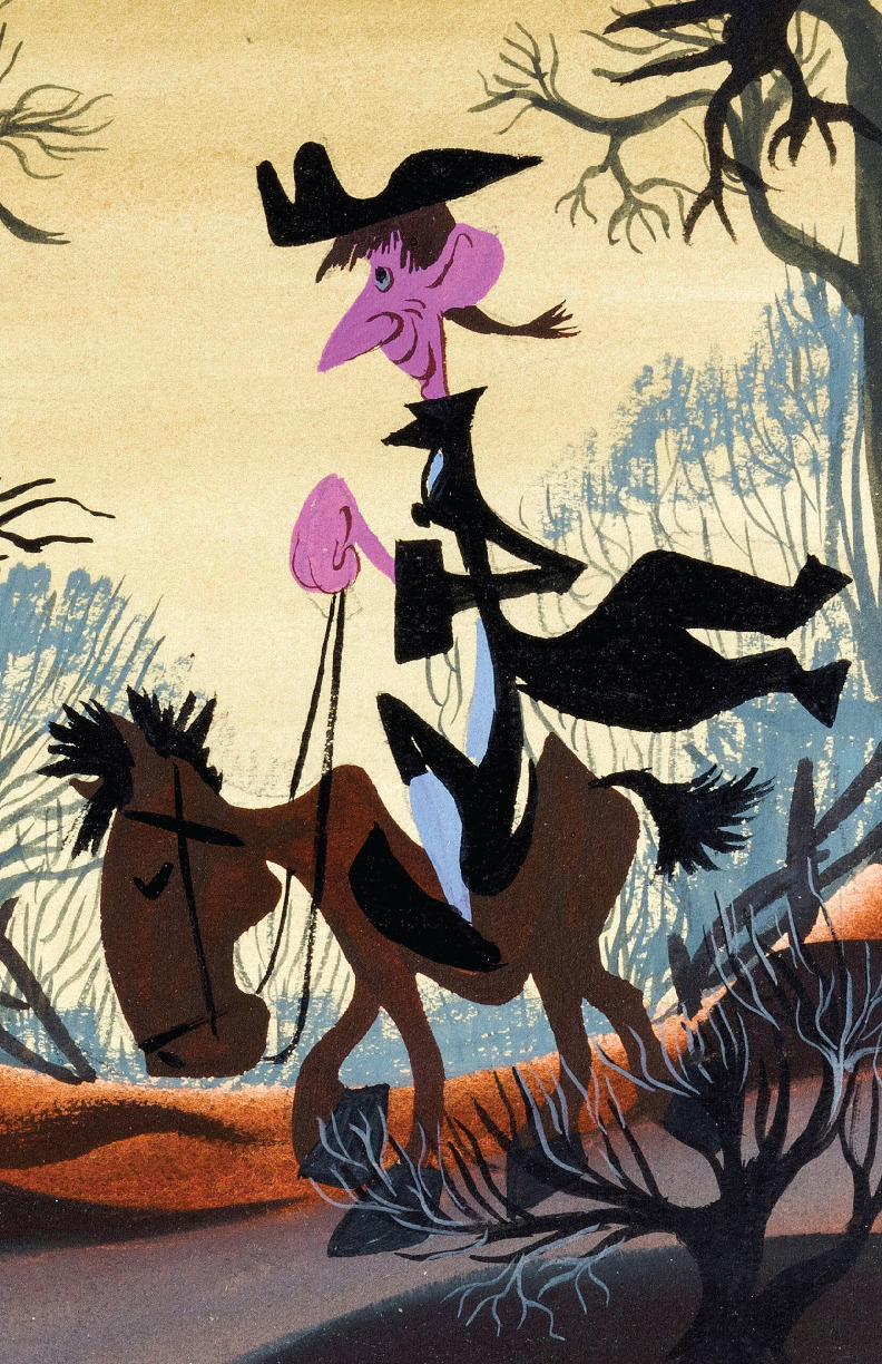 Mary Blair Ichabod Crane Legend of Sleepy Hollow Concept Disney Poster
