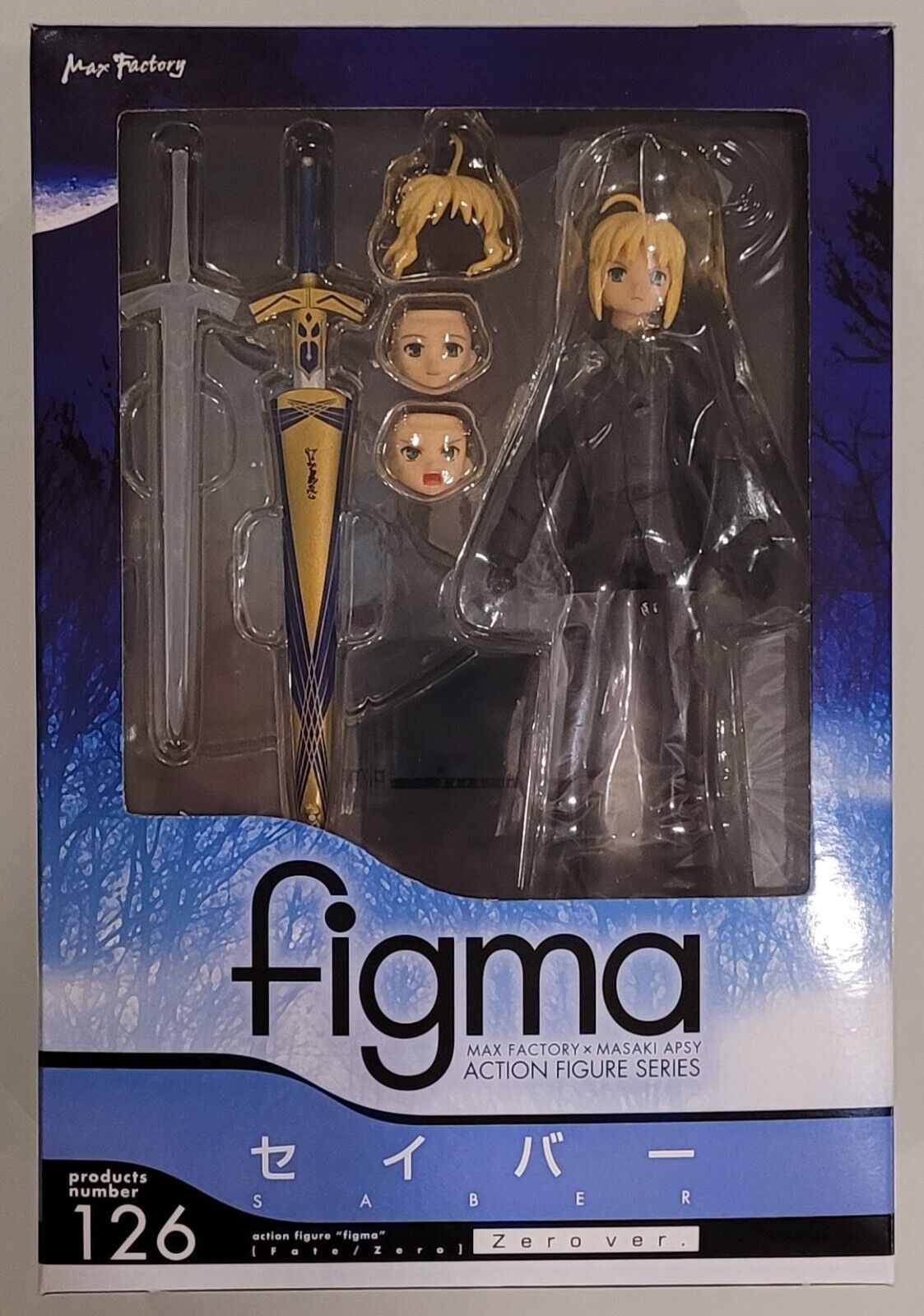 Figma 126 Fate/Zero Saber Max Factory Authentic Brand New Sealed