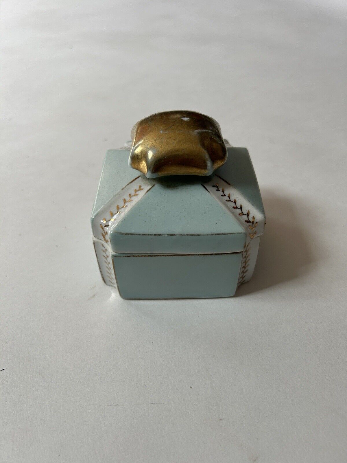Vintage shafford japan Parisienne porcelain Trinket Box   