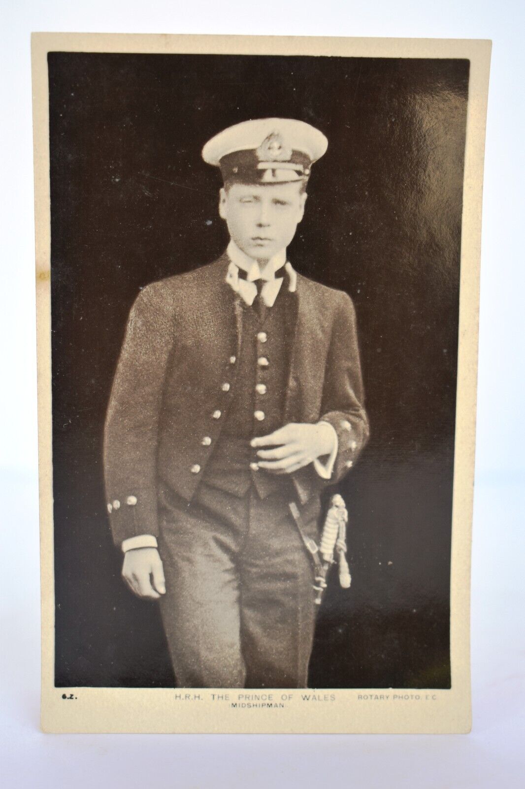 H.R.H The Prince Of Wales Midshipman Postcard Vintage Photograph Collectible Old