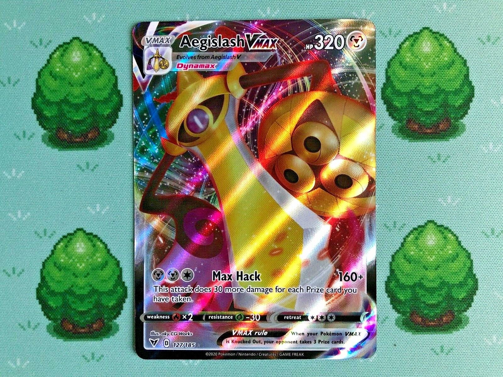 Pokemon - Aegislash VMAX - 127/185 - SWSH Vivid Voltage - Half Art