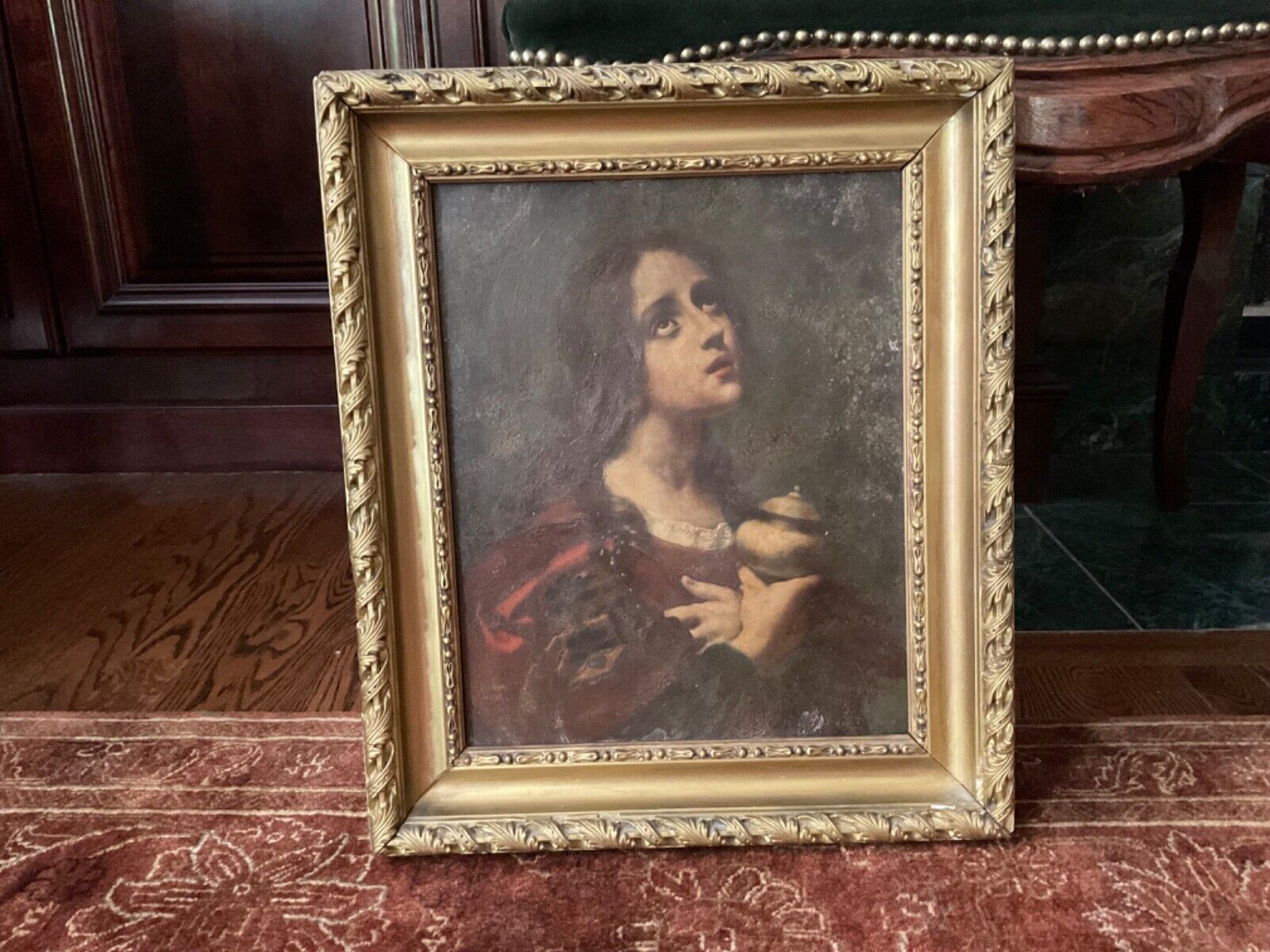 18th/19th Century Carlo Dolci Italian Religious Oil Painting Mary Magdalene Icon