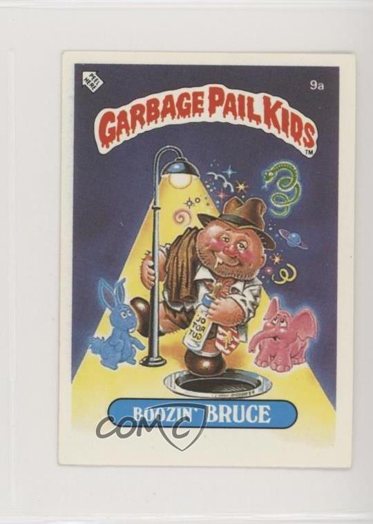 1986 Topps Garbage Pail Kids Series 1 UK Minis Boozin\' Bruce #9a 0c6