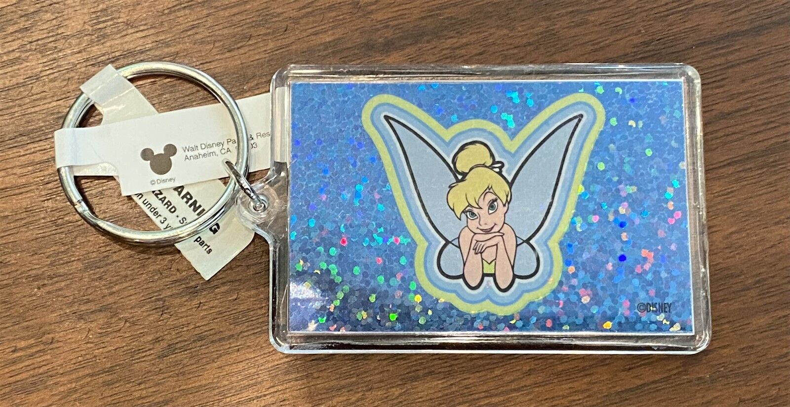 Disneyland It\'s All About Me TINKER BELL Glitter Keychain