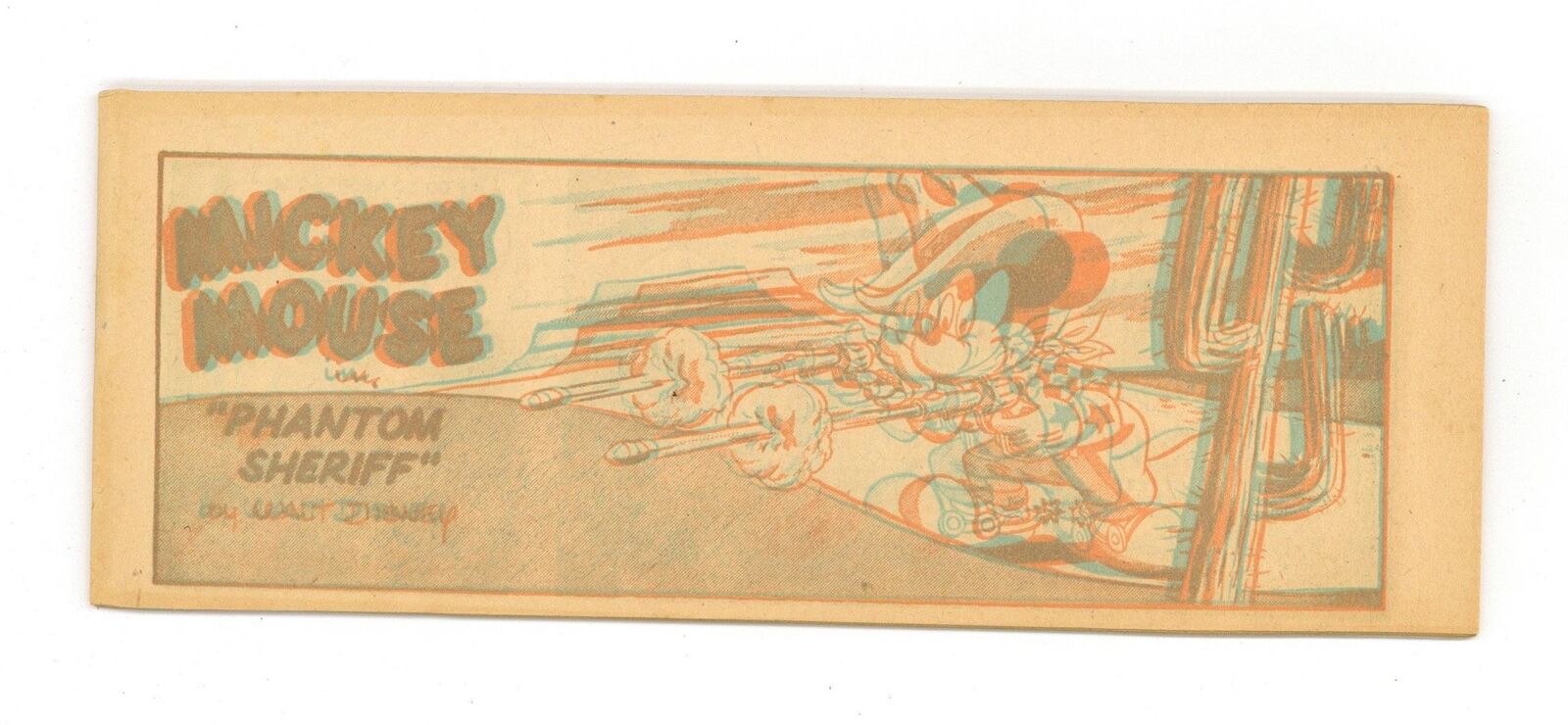 Mickey Mouse in Phantom Sheriff 3-D #0 FN+ 6.5 1954