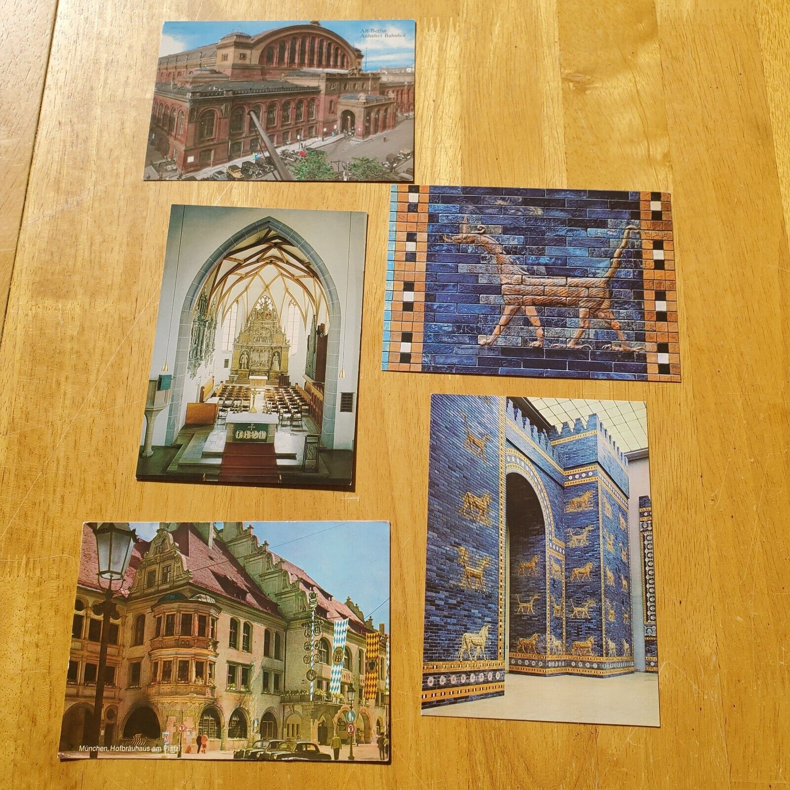 Vintage Germany Postcards Lot Of 5 Staatliche Museum Berlin Anhalter Bahnhot