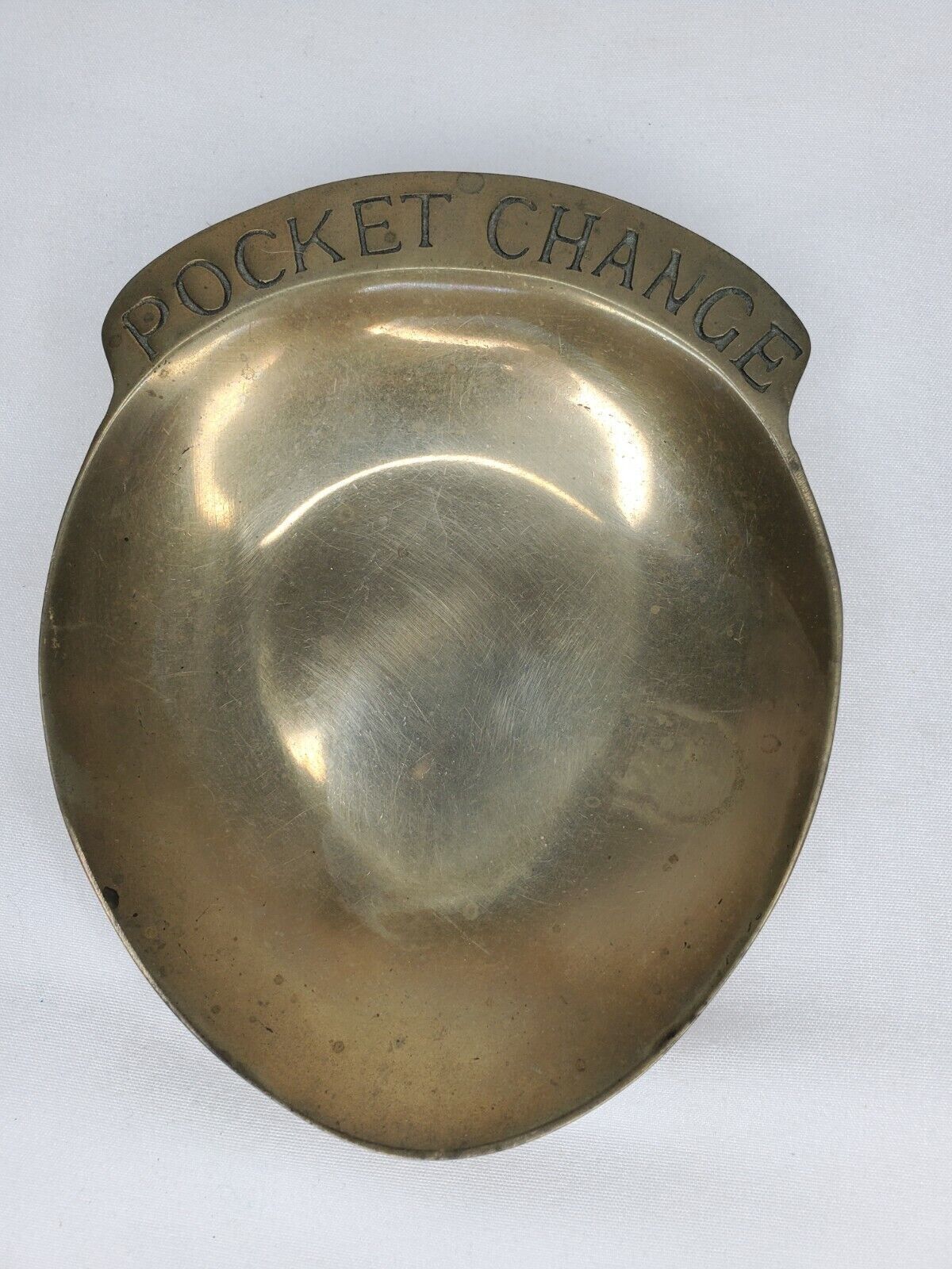 Vintage Brass Pocket Change Trivet Holder 3 1/2\