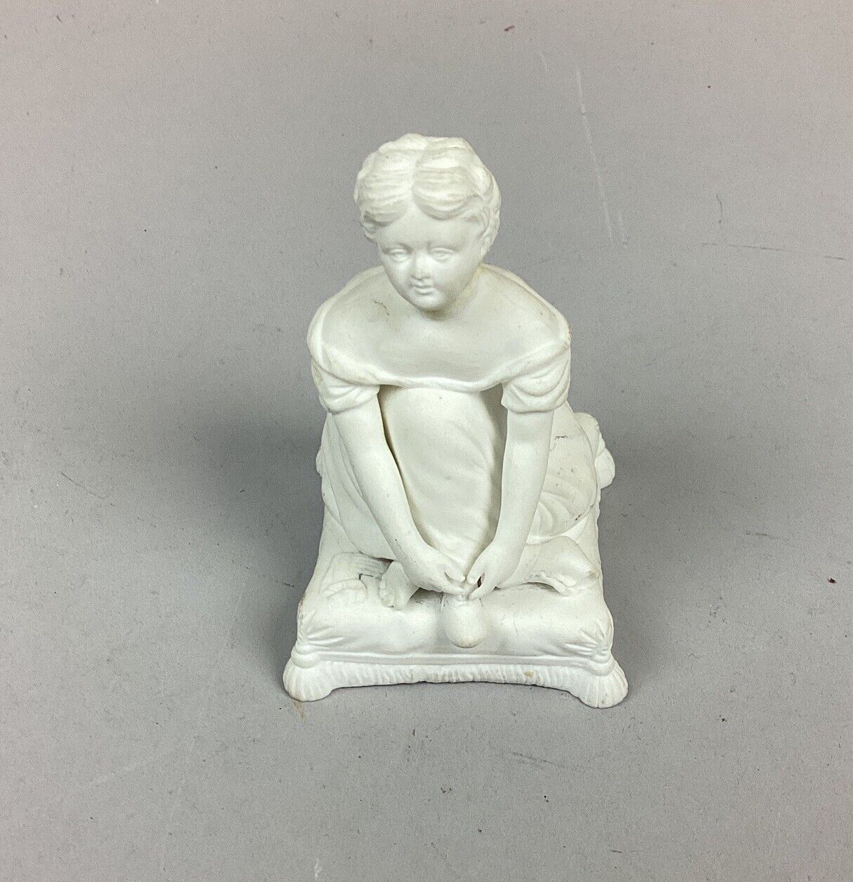 Antique Minton Bisque Porcelain Figurine - Mid 19th Century - 3.5”H