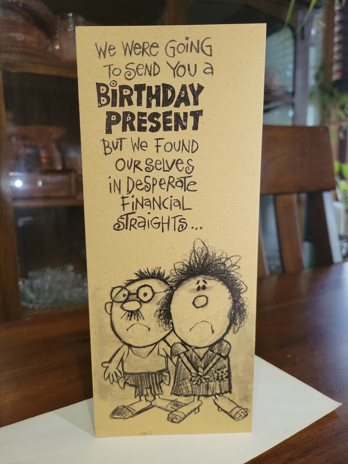 Vintage Hi Brows Birthday Card Humor