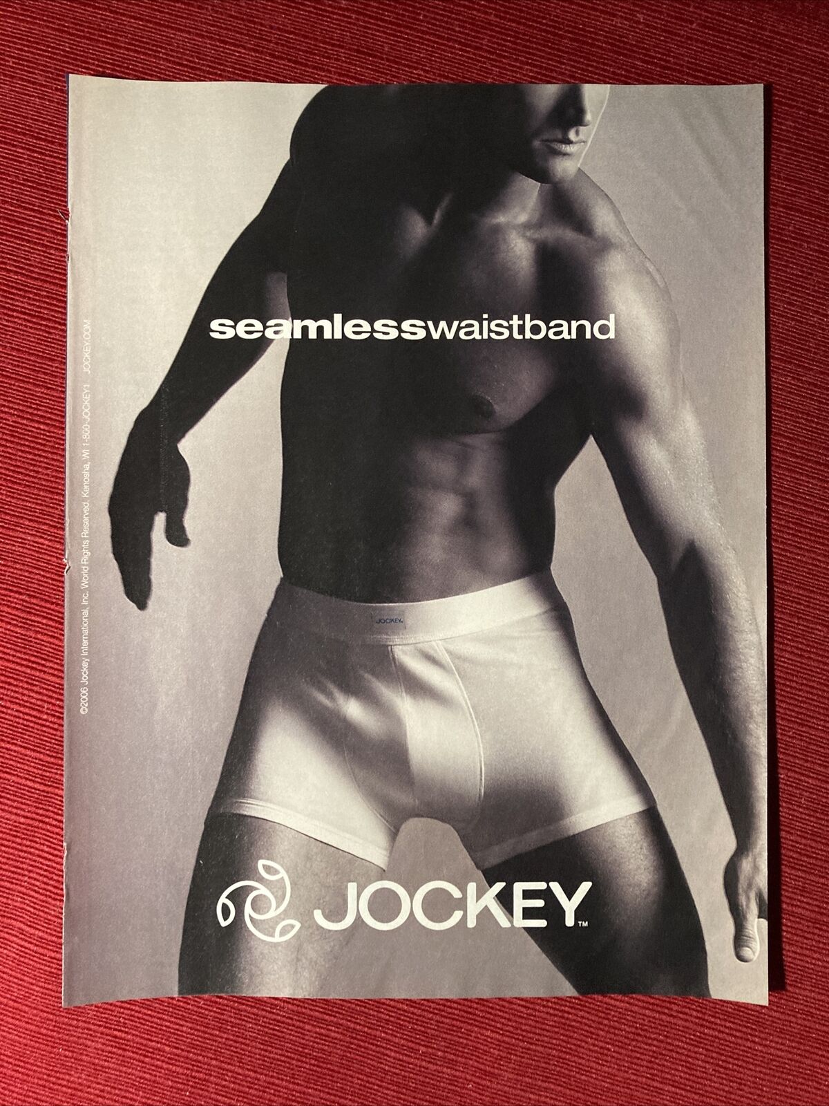 Jockey Men’s Underwear Seamless Waistband Gay 2006 Print Ad- Great To Frame
