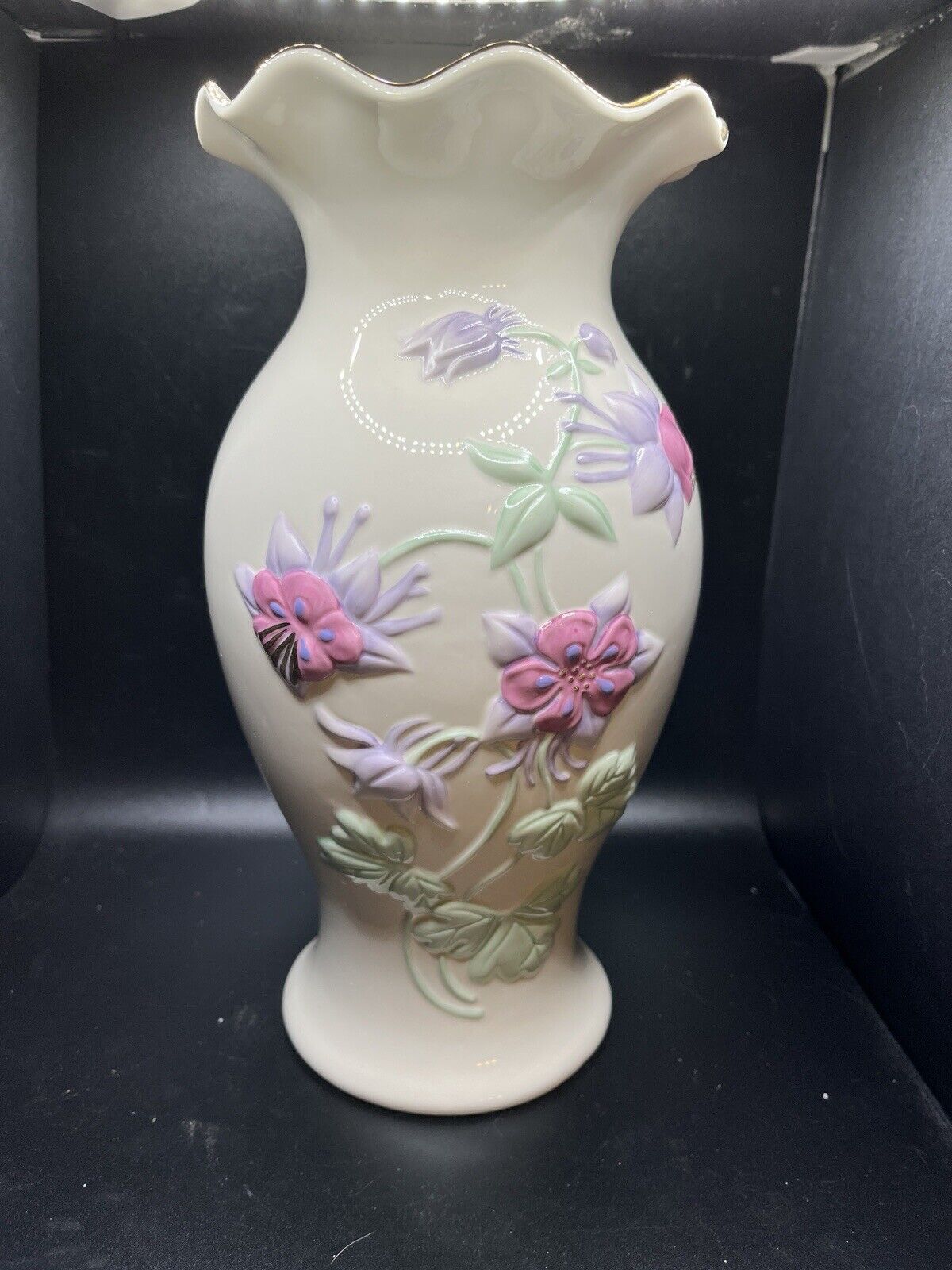 Rare Lenox Columbine Floral Large Vase Flower Vase