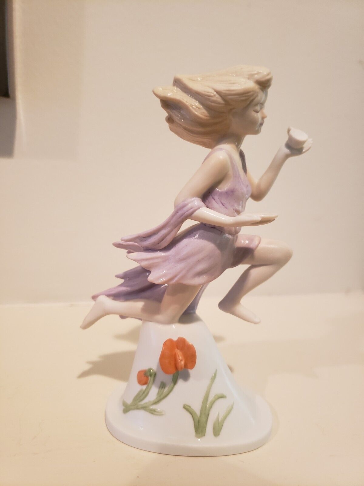 Vintage EDNA HIBEL Fairy Girl Porcelain Figurine Good Luck Signed Limited Ed. 86