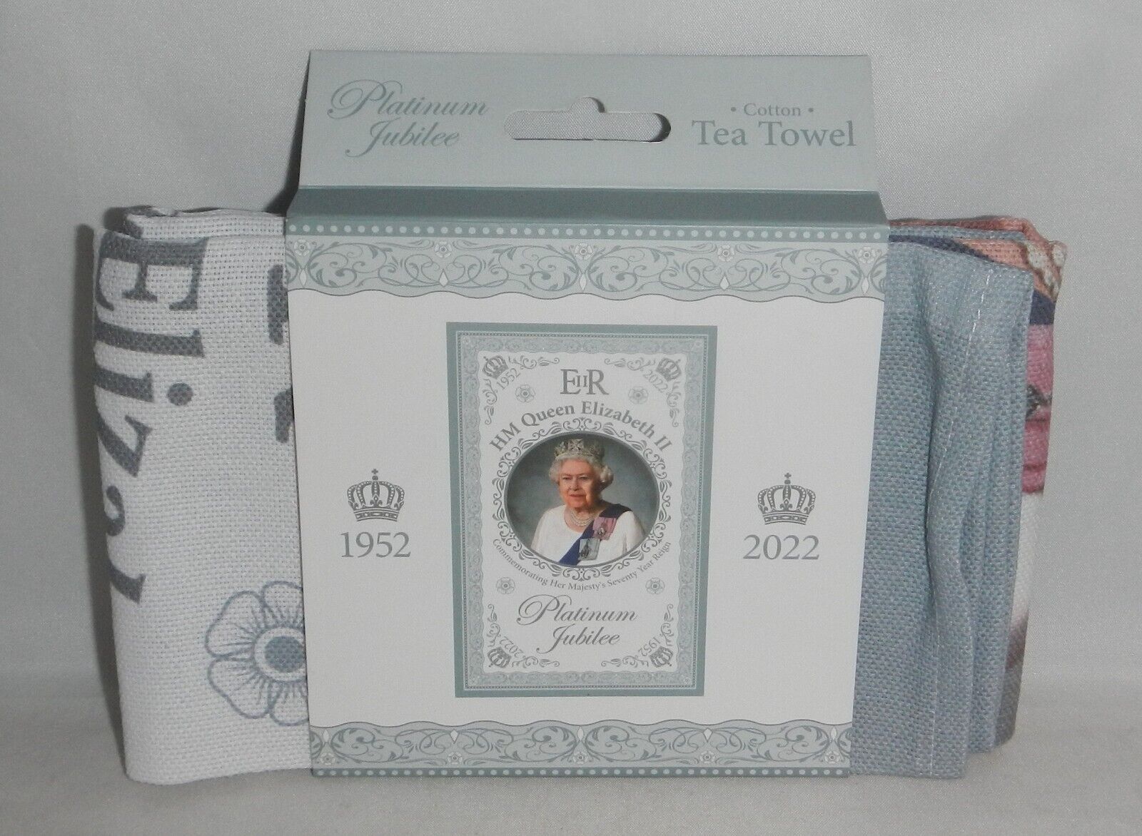 2022 Platinum Jubilee of HM Queen Elizabeth II Great Britain Cotton Tea Towel