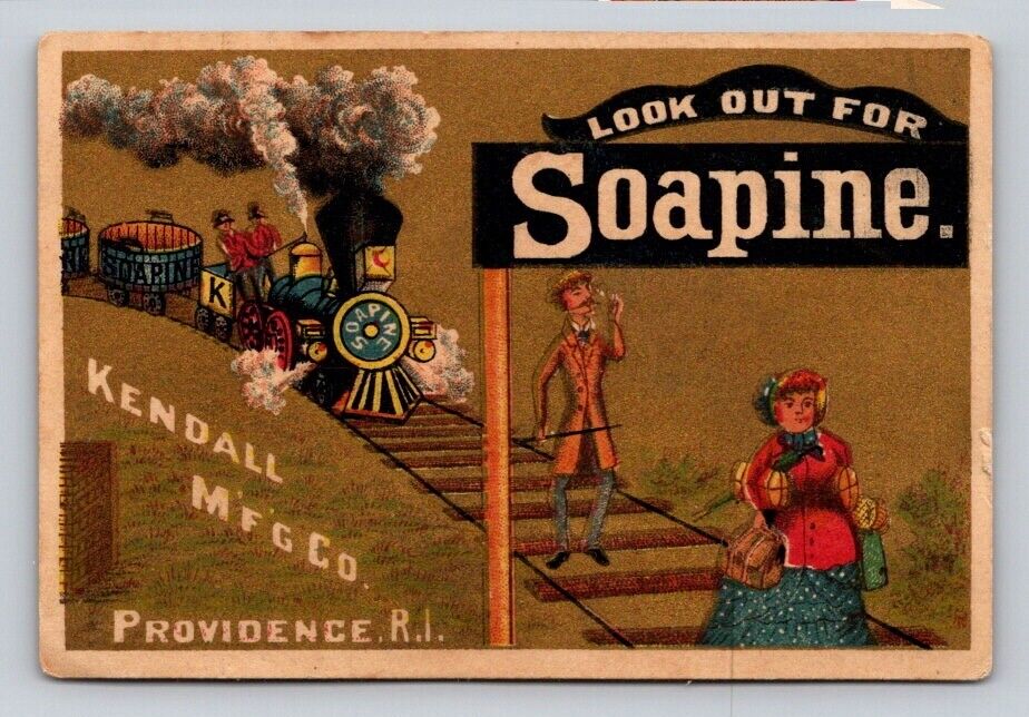 Lookout For Soapine Kendall Mfg Train Track People  P443