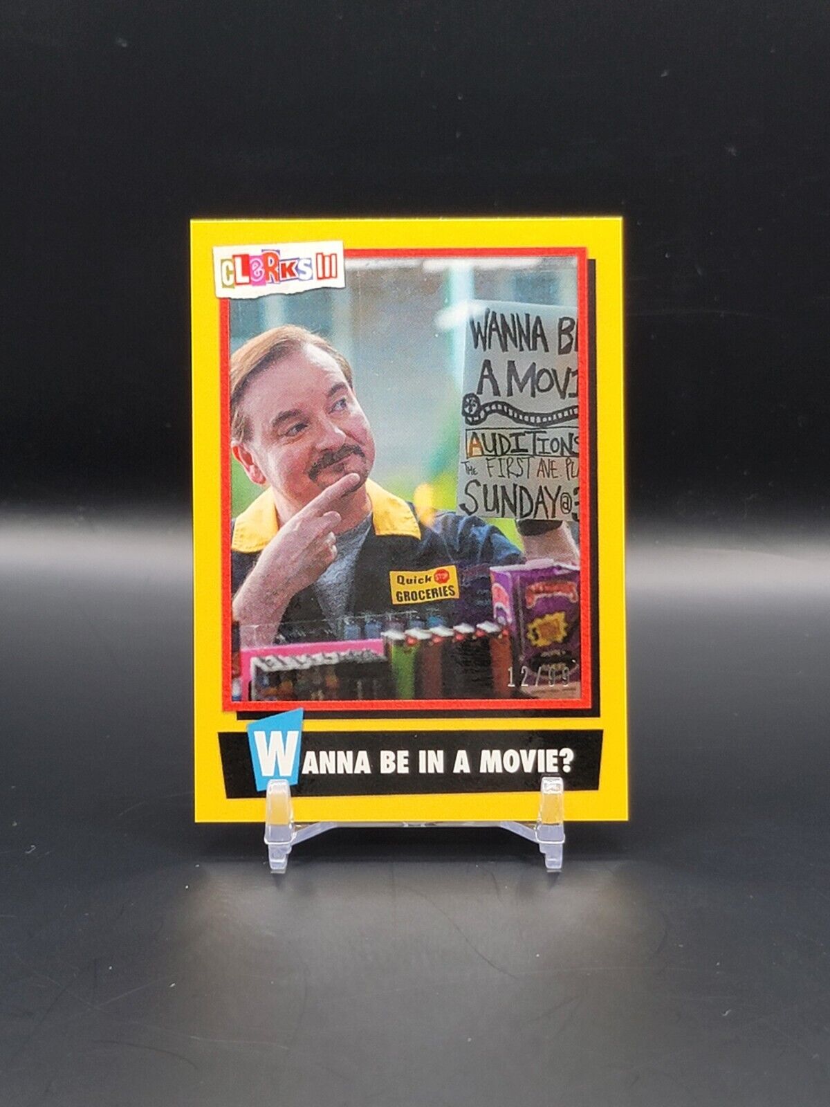 Wanna Be In A Movie? Clerks III 3 Zerocool Yellow Parallel Card 12/99 #24 (KG)