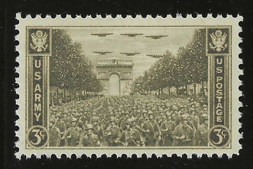 U.S. ARMY - 1945 WWII LIBERATION OF FRANCE - U.S. POSTAGE STAMP - MINT CONDITION