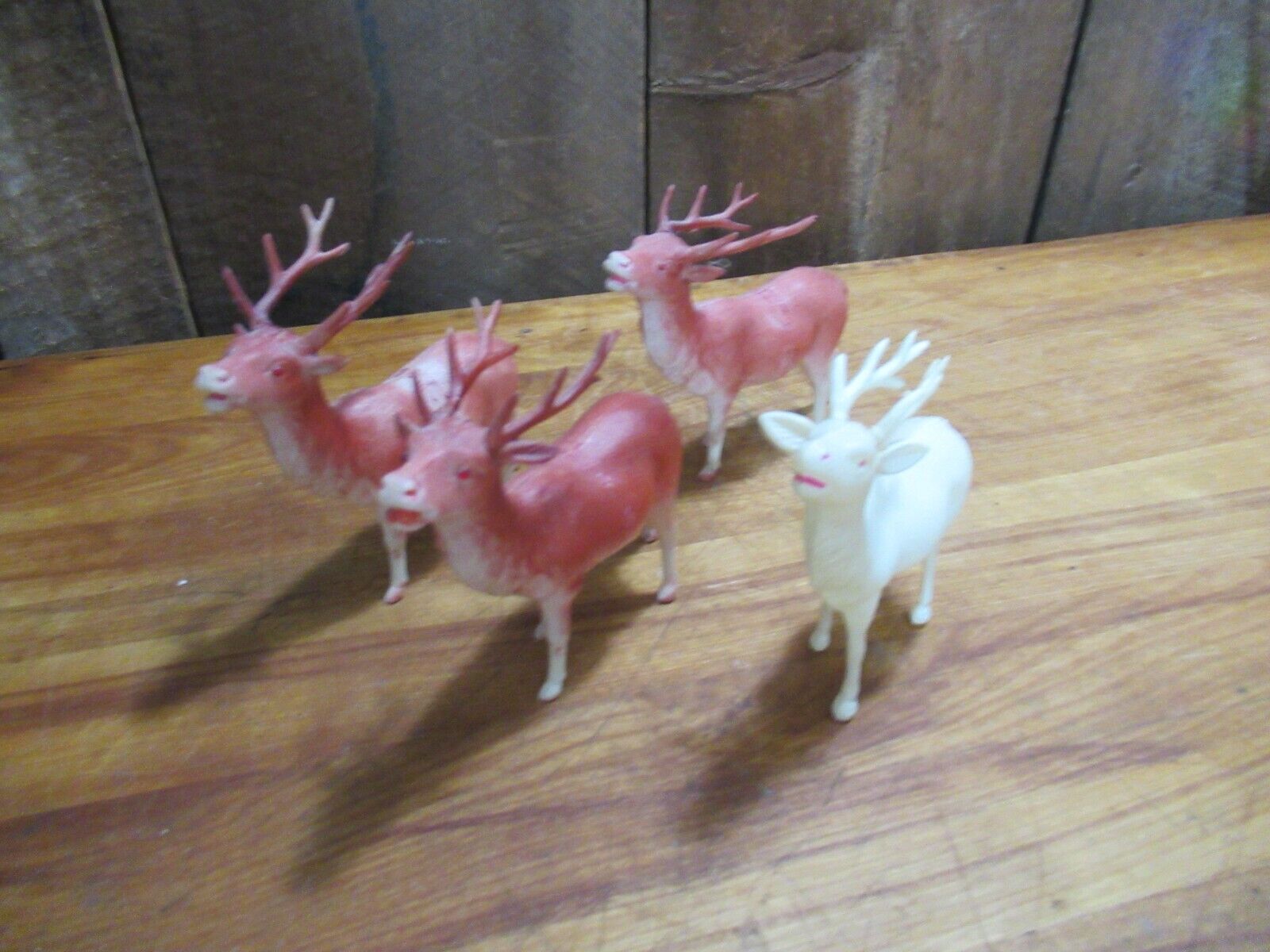 4 pcs. - Vintage Christmas Reindeer made in Japan