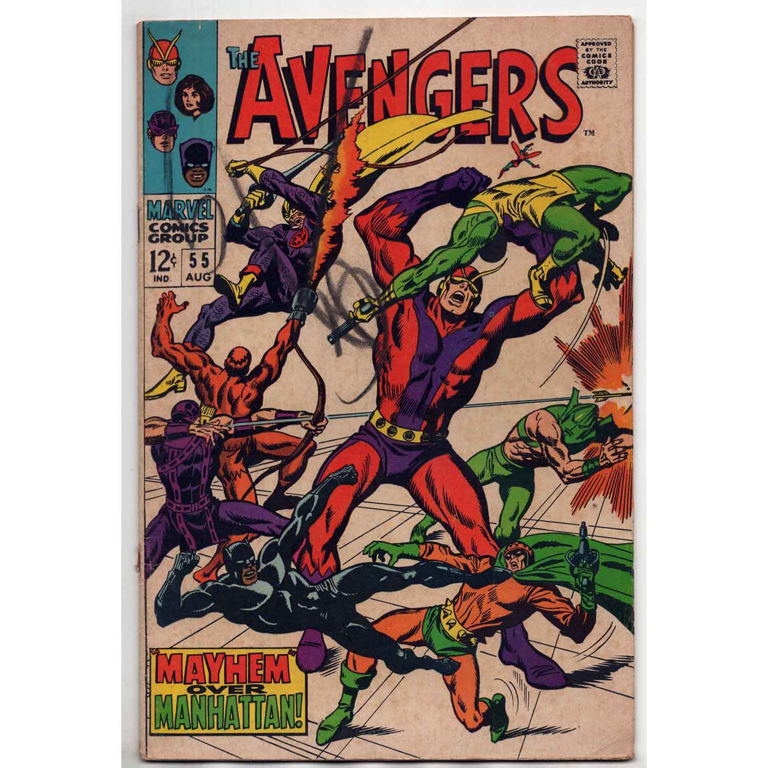 Avengers #55 1st Full Appearance Ultron Marvel Comics Silver Age Very Good 4.0