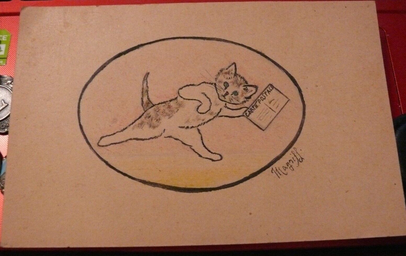 unique and rare cpa illustrator magriff cat theme