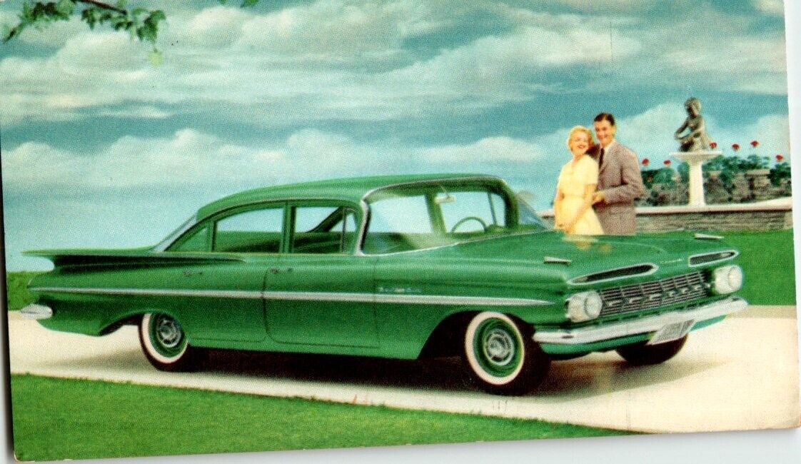 1959 Chevrolet Bel Air 4-Door Sedan postcard
