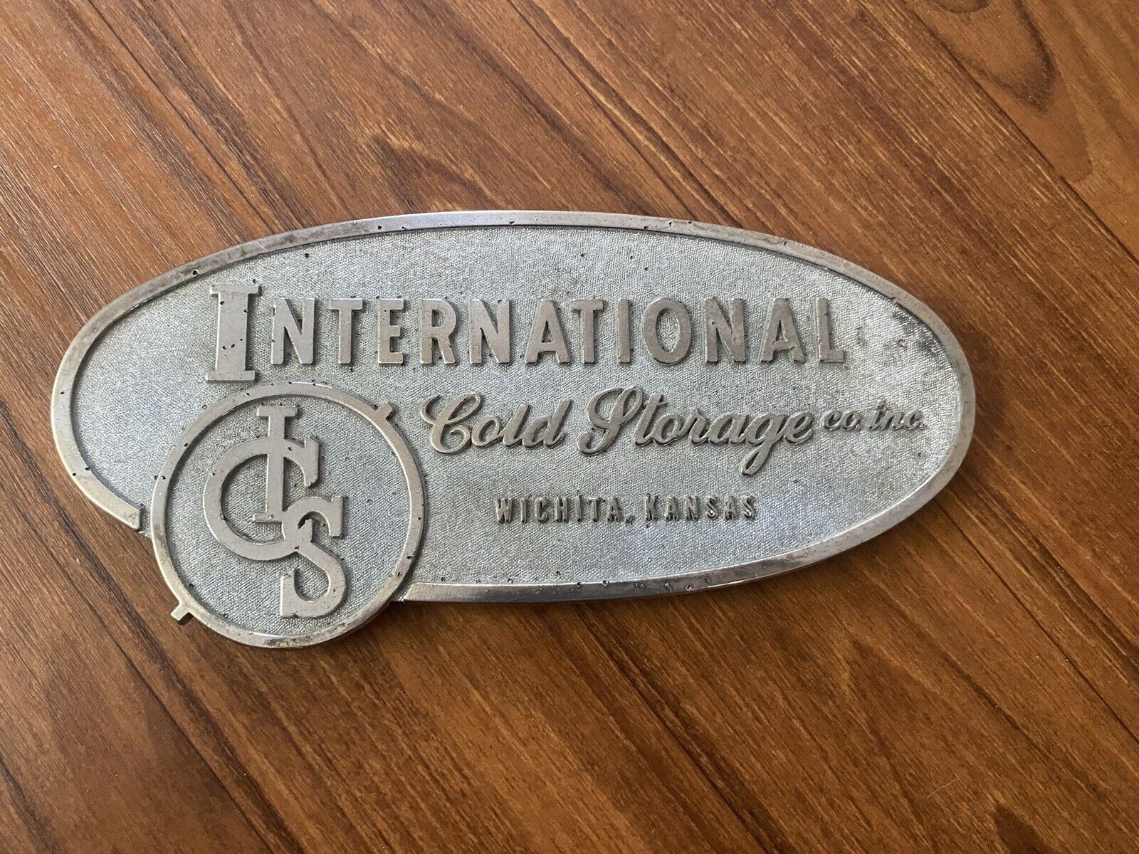 Vintage International Cold Storage Co Inc Metal Sign 