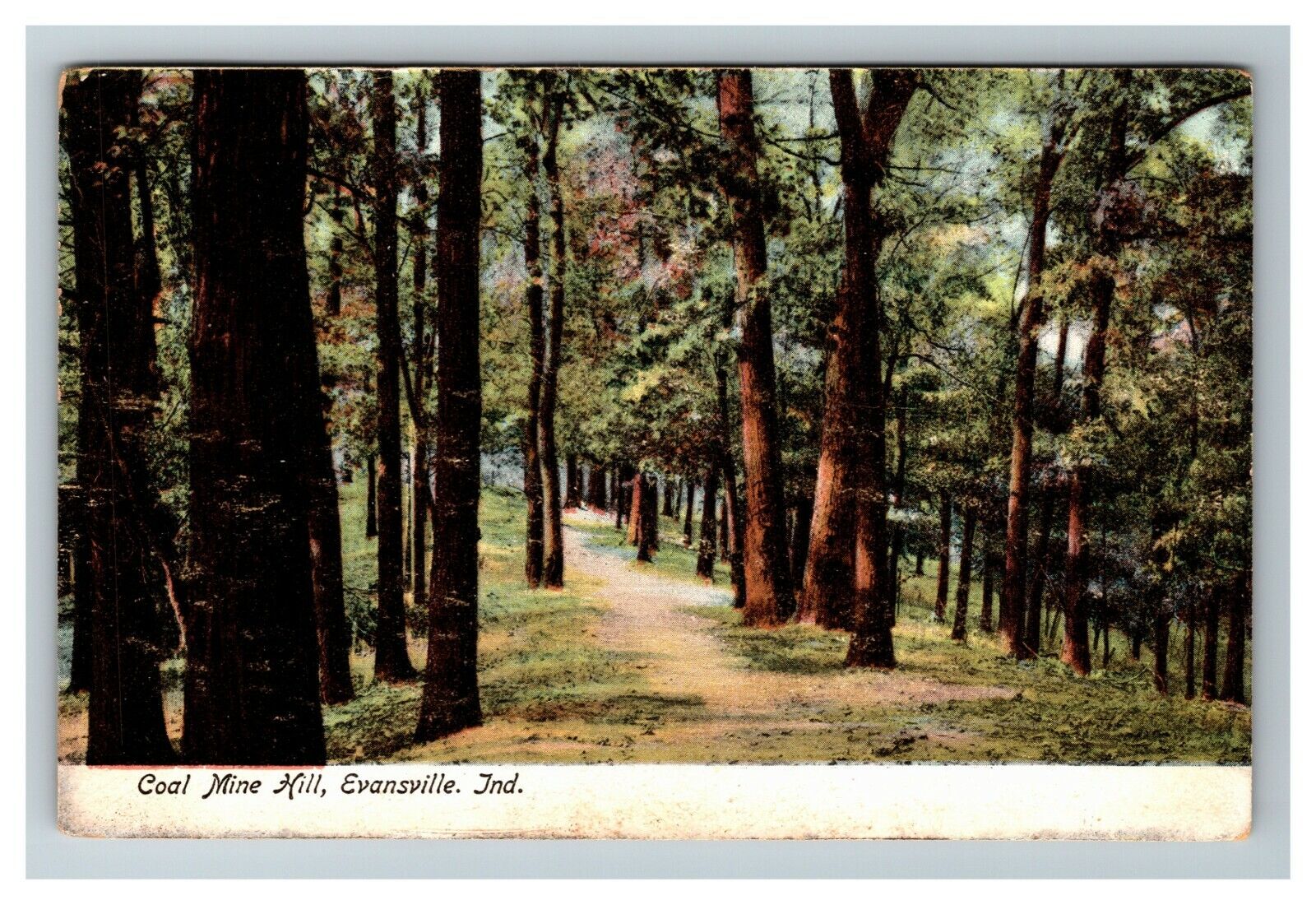 Evansville IN, Coal Mine Hill Indiana, c1905 Vintage Postcard