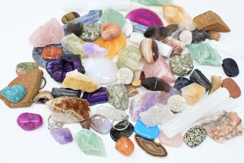 Random Crystal Lot, Assorted Mixed Gemstones, Random Crystals Lot