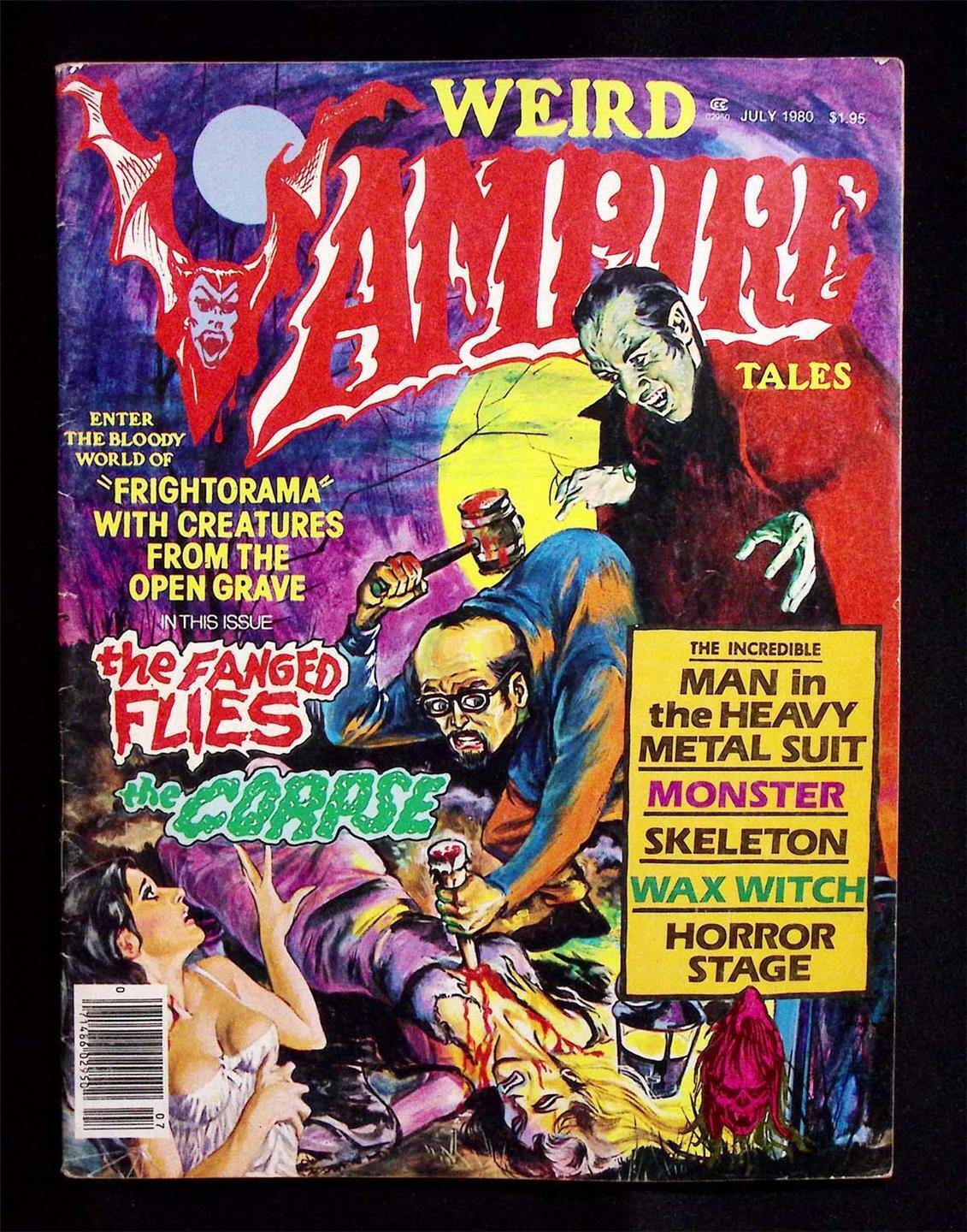 WEIRD VAMPIRE TALES #3 Vol 4 Dracula Monster Corpse Horror Comic Eerie July 1980